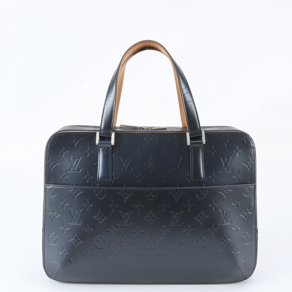 Louis Vuitton Monogram Matte Malden M55135 Leather Tote Bag Business Handbag ...